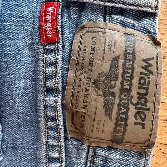 Wrangler Jeans Mens 38x29 Blue Jeans Denim Regular Fit - Picture 4 of 4
